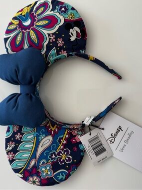 Vera Bradley x Disney Sensational Six Paisley Minnie Mouse Ear Headband NWT